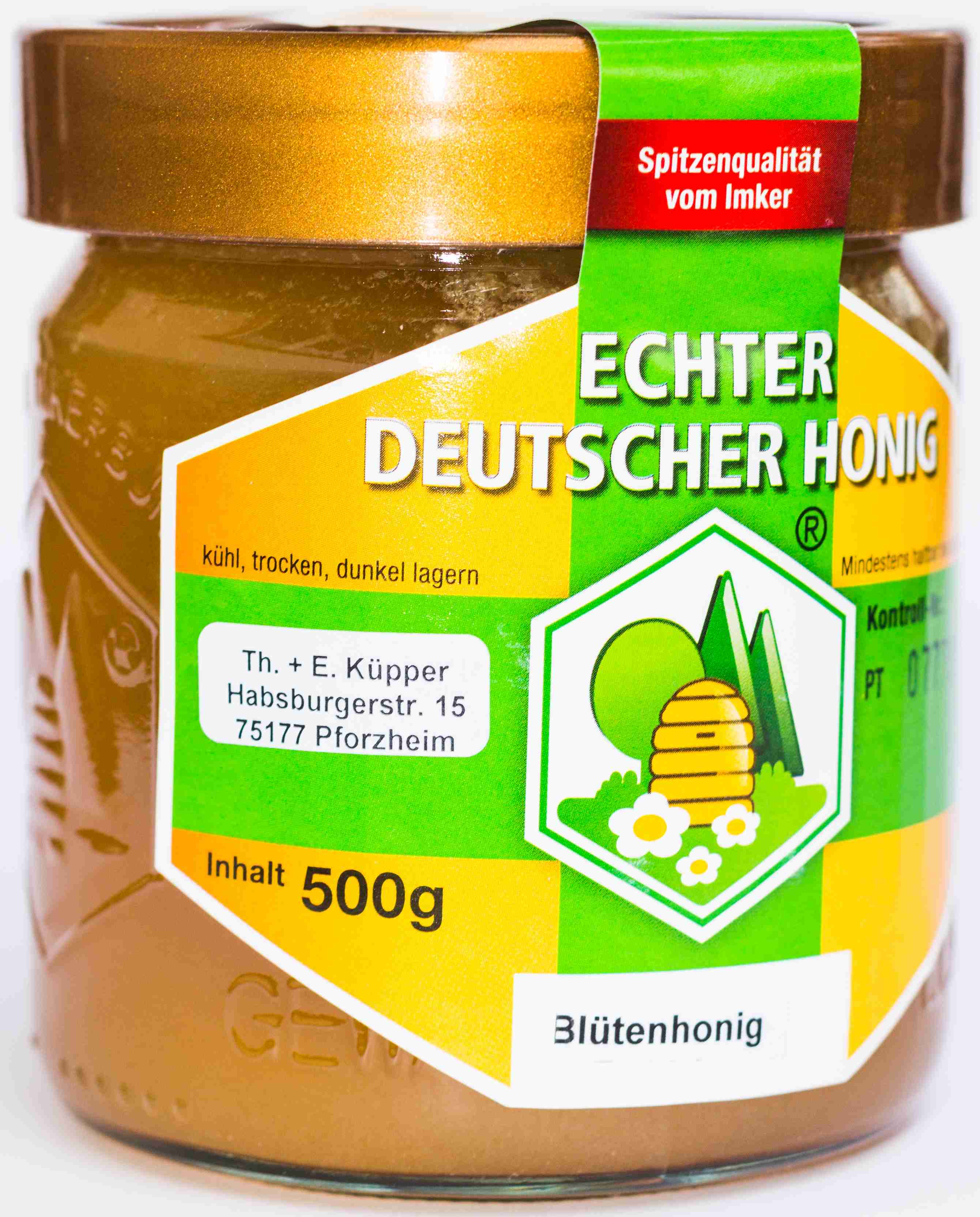 Deutscher Imkerhonig:
Blütenhonig